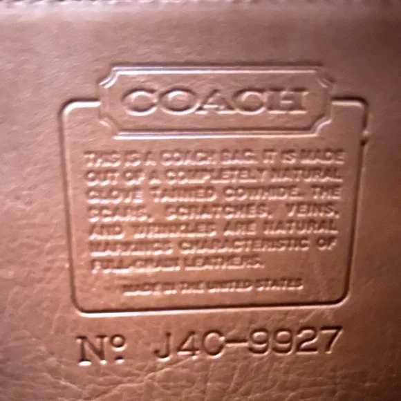 NEW COACH VINTAGE WILLIS BAG, BRITISH TAN No. 9927 - Picture 11 of 13